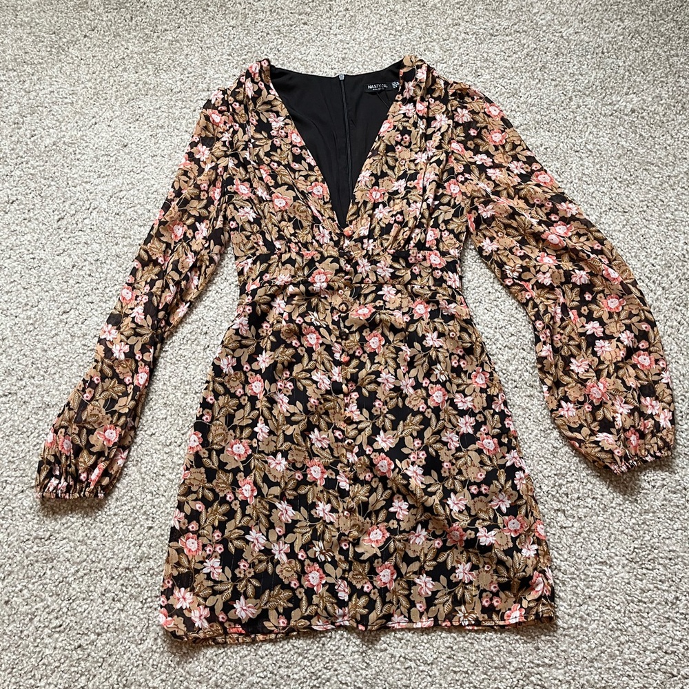 Nasty Gal Floral Mini Dress